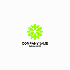 green leaf logo for company