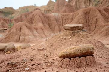 Steine in der Tatacoa-W&uuml;ste