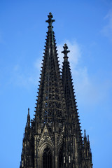 Fototapeta na wymiar Die beiden Türme vom Kölner Dom