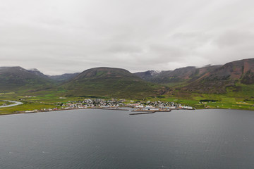 Dalvík aerial view