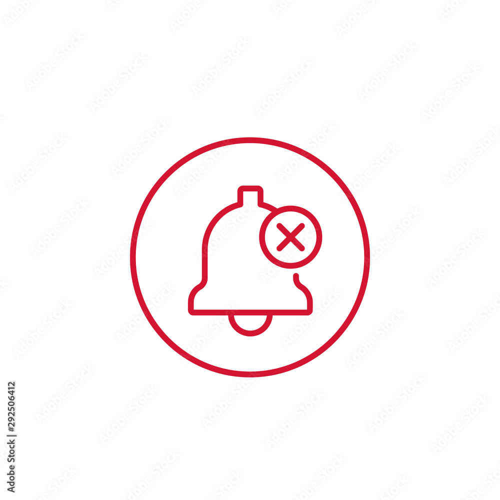 Poster notifications off line vector icon