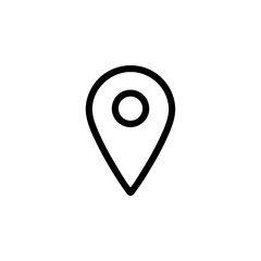 Place vector icon, location symbol. Simple, flat design for web or mobile app