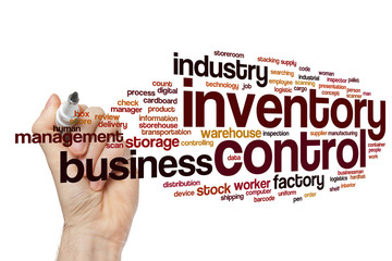Inventory control word cloud