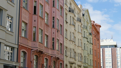 Fototapeta na wymiar Prag: Rot, Gelb, Grün