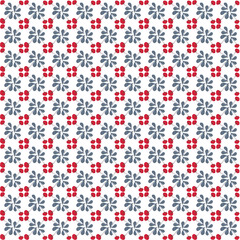 Seamless watercolor pattern of flowers on a white background. Use for invitations, greetings, weddings