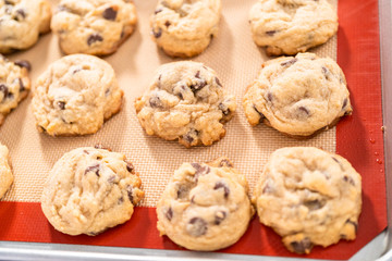 Baking cookies