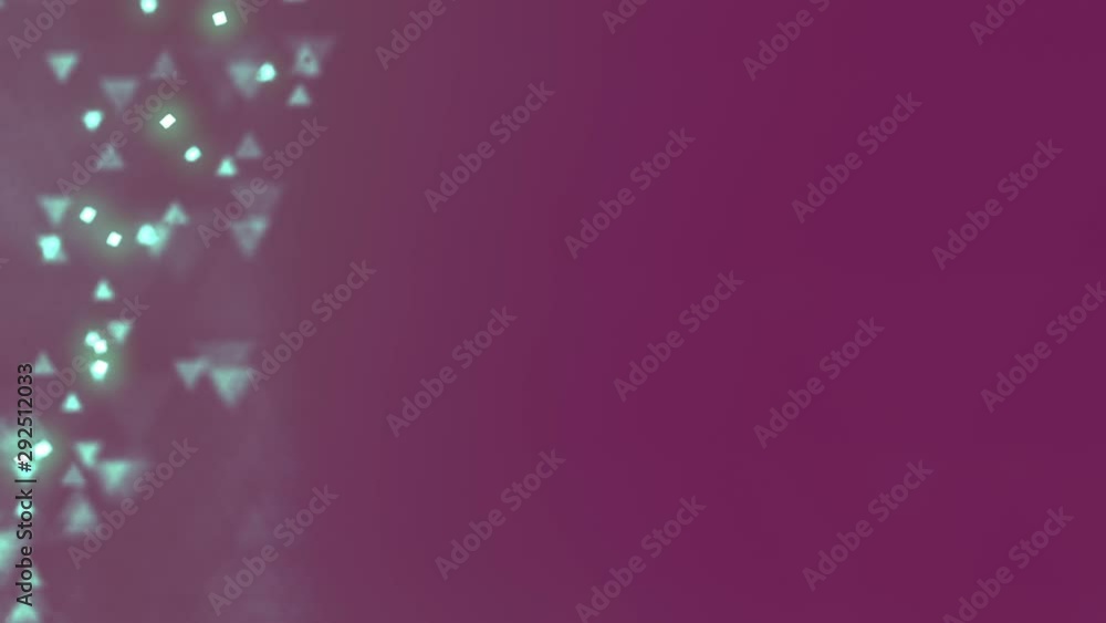 Poster Particles wave motion for concept design. Wave pattern animation. Music background. Future concept. Colorful design background. Wave flow. 3d rendering. HD resolution