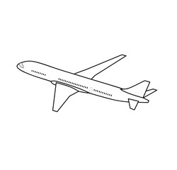 Vector airplane Icon. Plane symbol. Travel icon. Flat design. EPS 10.