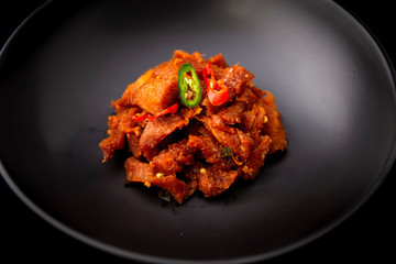 Grilled Dried Pollack with Spicy and Garlic Sauce