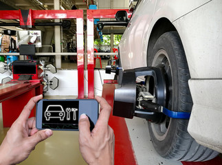 Technology for checking cars using a smartphone