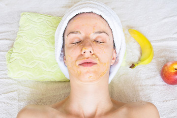 A diy mask with banana, coconut sugar and honey for hydration during winter seasobn