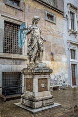 Obraz premium Angel statue inside of Castle Saint Angelo in Rome