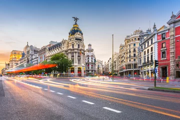 Fotobehang Madrid, Spanje stadsgezicht a © SeanPavonePhoto