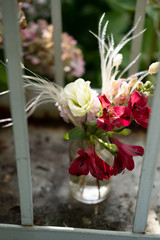 Blumenstrauß im Gewächshaus