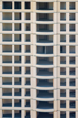 Facade of a multi-storey building under construction