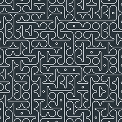 Truchet Random Pattern Generative Tile Art background illustration