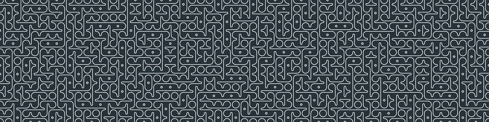 Truchet Random Pattern Generative Tile Art background illustration