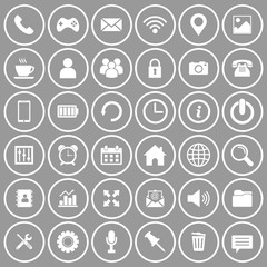 Fototapeta premium web icon set vector design symbol