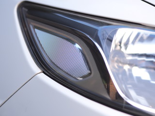 headlight of a car