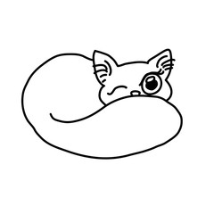 Cute cat illustration