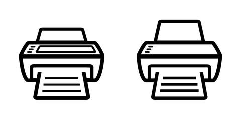 drukarka, zestaw ikon