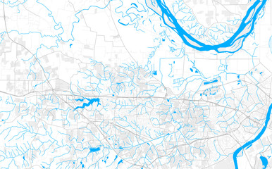 Rich detailed vector map of O Fallon, Missouri, USA