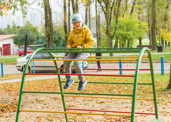 Fototapeta premium boy in park