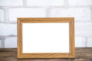 Horizontal wood 8x10 Frame Mockup