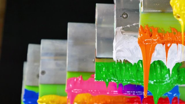 Plastisol ink for screen printing tee shirt was sticky ink it is stuck in the rubber squeegee. .Plastisol ink useful in the screen printing  tee shirt factory.