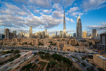 Dubai cityscape at daytime - obrazy, fototapety, plakaty
