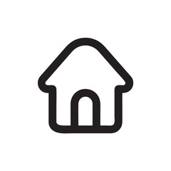 House vector icon, home symbol. Simple, flat design for web or mobile app