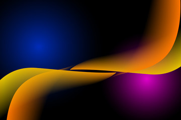 abstract background with black and gradations of blue and purple, and shapes that adorn the background