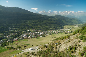 mountains view in Svaneti in Georgia