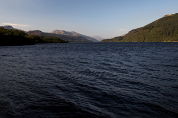 Fototapeta na wymiar Loch Lomond View in Scotland at Dusk