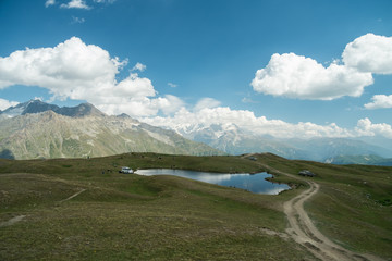 Koruldi lakes in Caucasus mountains, Georgia