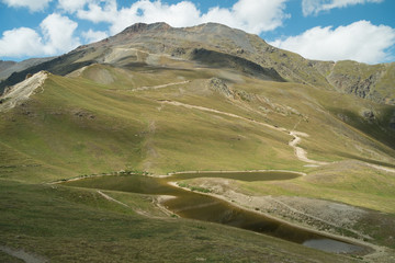 Koruldi lakes in Caucasus mountains, Georgia