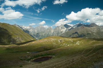 Koruldi lakes in Caucasus mountains, Georgia