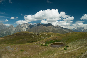 Koruldi lakes in Caucasus mountains, Georgia