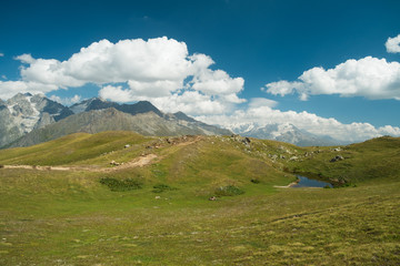 Koruldi lakes in Caucasus mountains, Georgia