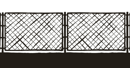 Fence. Vector drawing