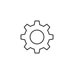 Gear icon. App setting button
