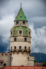 Fototapeta na wymiar Hasegg Castle or Burg Hasegg is a castle and mint located in Hall in Tirol, Tyrol region of Austria