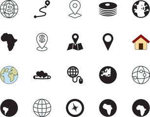 map vector icon set such as: local, rose, bright, trade, media, news, commerce, electronic, residence, dollar, device, pancake, bank, people, delicious, nation, universal, feeling, green, pay