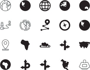 map vector icon set such as: fashion, line, political, search, australia, shop, bright, valentines, scent, space, equipment, thread, street, vintage, parfume, deodorant, place, india, compass, love