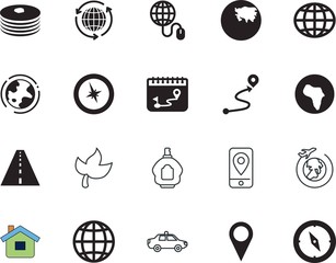 map vector icon set such as: tracking, rounded, squad, factory, cartoon, orienteering, speed, spa, isometric, navigator, malaysia, architecture, shadow, container, industry, continent, cake, key, eat