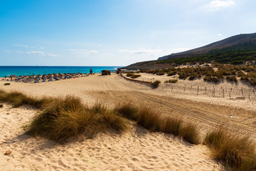 Accesso alla spiaggia di Cala Mesquida Maiorca Spagna