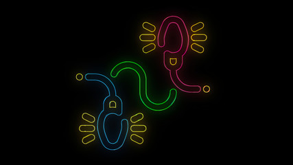 Christmas Icon Neon Lights 