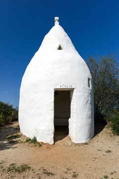 18th century built trullo in the vineyards in Flonheim, Germany