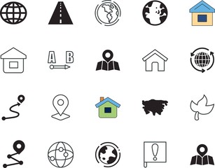 map vector icon set such as: track, highway, roadside, young, arrows, app, connectivity, general purpose, eco, media, punctuation, connect, city, organic, stripe, malaysia, industry, ball, asian