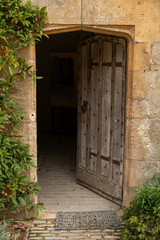 Fototapeta na wymiar Doorway into old English building